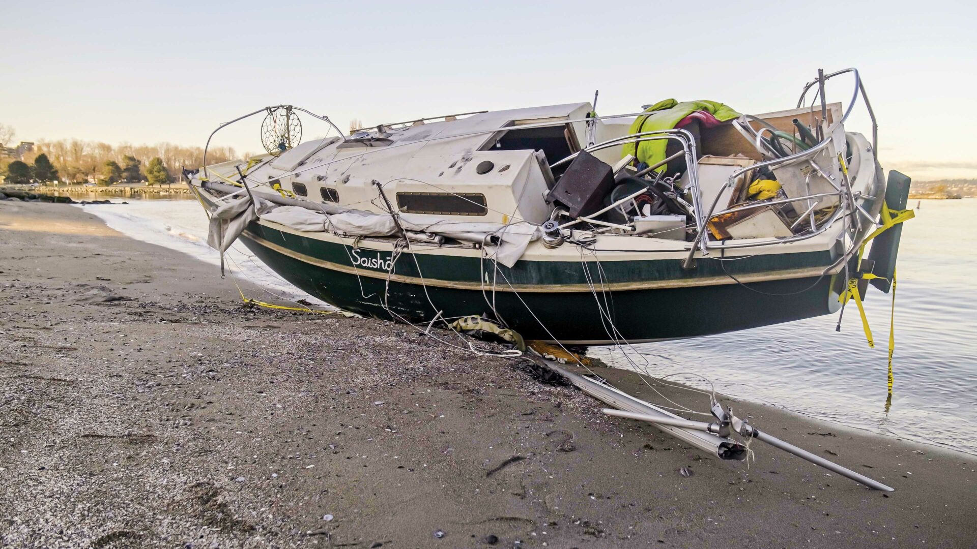 Clearly an eyesore, abandoned and dilapidated vessels can also be a hazard to the environment. Photo by KK Law.